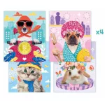 Mozaikos képkészítő készlet, MAPED CREATIV, "Cute Animals", aranyos állatok