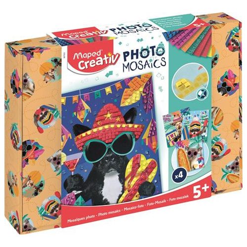 Mozaikos képkészítő készlet, MAPED CREATIV, "Adventure Animals", kalandos állatok