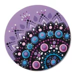 Mozaikos mandala készítő készlet, MAPED CREATIV, "Velvet Mosaics"