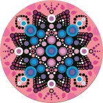 Mozaikos mandala készítő készlet, MAPED CREATIV, "Velvet Mosaics"