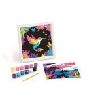 Számfestő készlet,, MAPED CREATIV "Paint by number",leopárd és madár