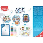 Kreatív készségfejlesztő tábla, átlátszó, törölhető, MAPED CREATIV, "Artist Board", kalandos világ