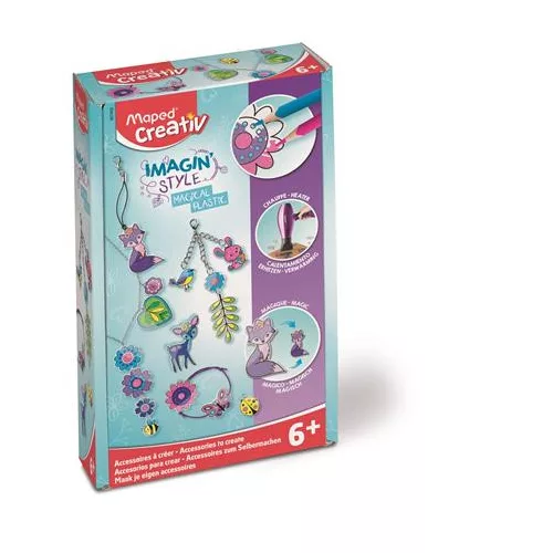 Mágikus ékszerkészítő készlet, MAPED CREATIV, "Imagin' Style", Magical Plastic