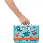 Kreatív készségfejlesztő tábla, átlátszó, törölhető, utazótáskával, MAPED CREATIV, "Travel Board", állati móka