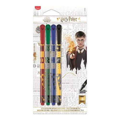 Filctoll készlet, MAPED "Harry Potter Teens", 4 különböző szín