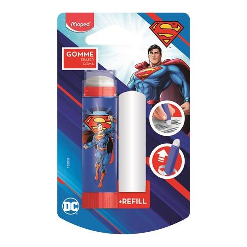 Radírstift, pótbéllel, MAPED "Superman"