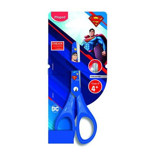 Olló, iskolai, 13 cm, MAPED "Superman"