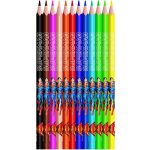 Színes ceruza készlet, háromszögletű, MAPED "Superman", 12 különböző szín