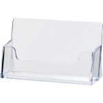 Névjegytartó, műanyag, 50 db-os, HELIT, víztiszta