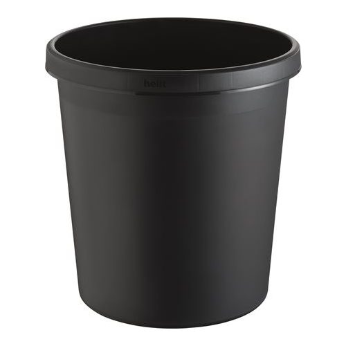 Papírkosár, 18 liter, HELIT, fekete