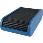 Névjegytartó, 300 db-os, rolós, fekvő, HELIT "Linear", kék