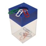 Gemkapocstartó, mágneses, átlátszó-kék