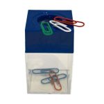 Gemkapocstartó, mágneses, átlátszó-kék