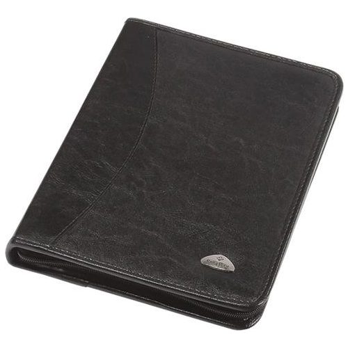 Konferencia mappa, A4, cipzáras, 25 mm, PANTA PLAST, fekete