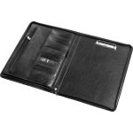 Konferencia mappa, A4, cipzáras, 25 mm, PANTA PLAST, fekete