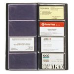 Névjegytartó, 96 db-os, PANTA PLAST, fekete