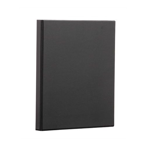 Gyűrűs könyv, panorámás, 4 gyűrű, 40 mm, A4, PVC, PANTA PLAST, fekete