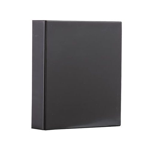 Gyűrűs könyv, panorámás, 4 gyűrű, 80 mm, A4, PVC, PANTA PLAST, fekete