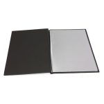 Étlaptartó, A4, bőrhatású, PANTA PLAST "Keretes Menu", sötétbarna-barna