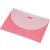 Irattartó tasak, A4, PP, patentos, két zsebes, 200 mikron, PANTA PLAST, pasztell rózsaszín