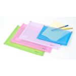 Irattartó tasak, A4, PP, cipzáras, PANTA PLAST, pasztellzöld
