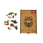 Puzzle, fa, A3, 180 darabos, PANTA PLAST "Mystery Wolf"