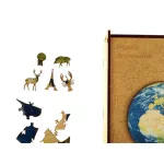 Puzzle, fa, A3, 200 darabos, PANTA PLAST "Earth"