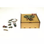 Puzzle, fa, A4, 90 darabos, PANTA PLAST "Elephant"