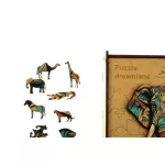 Puzzle, fa, A4, 90 darabos, PANTA PLAST "Elephant"