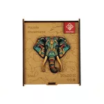 Puzzle, fa, A4, 90 darabos, PANTA PLAST "Elephant"