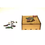 Puzzle, fa, A4, 90 darabos, PANTA PLAST "Owl"