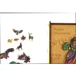 Puzzle, fa, A4, 90 darabos, PANTA PLAST "Owl"