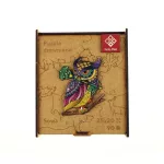 Puzzle, fa, A4, 90 darabos, PANTA PLAST "Owl"
