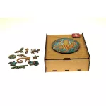 Puzzle, fa, A4, 100 darabos, PANTA PLAST "Octopus"