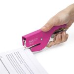 Tűzőgép, kézi, 21/4, 12 lap, RAPESCO "SP-64", rózsaszín