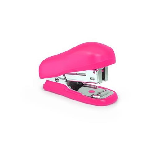 Tűzőgép, 24/6, 26/6, 12 lap, RAPESCO "Bug Mini", pink