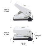 Lyukasztó, kétlyukú, 22 lap, RAPESCO "ECO", fehér