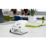 Lyukasztó, kétlyukú, 40 lap, könnyített lyukasztás, antibakteriális, RAPESCO "ECO X5", fehér