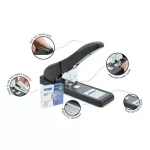 Tűzőgép, nagyteljesítményű, 923/6-17, 140 lap, RAPESCO "ECO HD-140", fekete