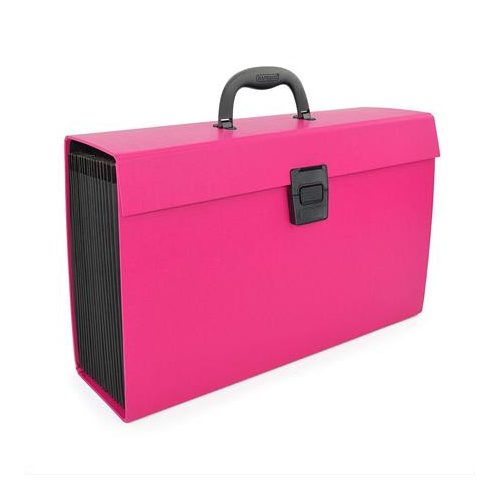 Harmonikatáska, 19 rekeszes, RAPESCO, rózsaszín