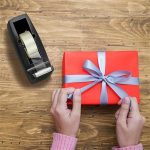 Ragasztószalag-adagoló, RAPESCO "300", fekete