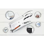 Tűzőgép, kézi, 24/8, 45 lap, fém, RAPESCO "Porpoise ONE", ezüst