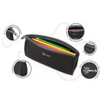 Tolltartó, cipzáras, antibakteriális, RAPESCO, fekete