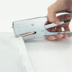 Tűzőgép, kézi, 24/8, 45 lap, fém, RAPESCO "Porpoise ONE", króm