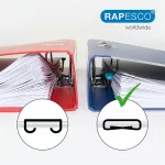 Tűzőgép, kézi, 24/8, 45 lap, fém, RAPESCO "Porpoise ONE", króm