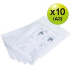 Irattartó tasak, A3, PP, patentos, RAPESCO "Eco", áttetsző