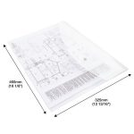 Irattartó tasak, A3, PP, patentos, RAPESCO "Eco", áttetsző