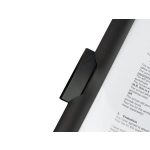 Gyorsfűző, klipes, PP, A4, RAPESCO "Eco GRS Recycled", fekete