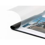 Gyorsfűző, klipes, PP, A4, RAPESCO "Eco GRS Recycled", fekete