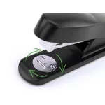 Tűzőgép, 24/6, 26/6, 20 lap, RAPESCO "Eco GRS Recycled Half-Strip", fekete